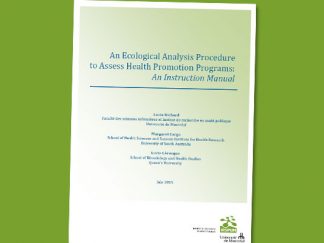 An Ecological Analysis Procedure to Assess Health Promotion Programs: An Instruction Manual