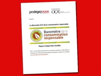 Baromètre 2012 de la consommation responsable