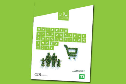 Ontario Responsible Consumption Index 2012